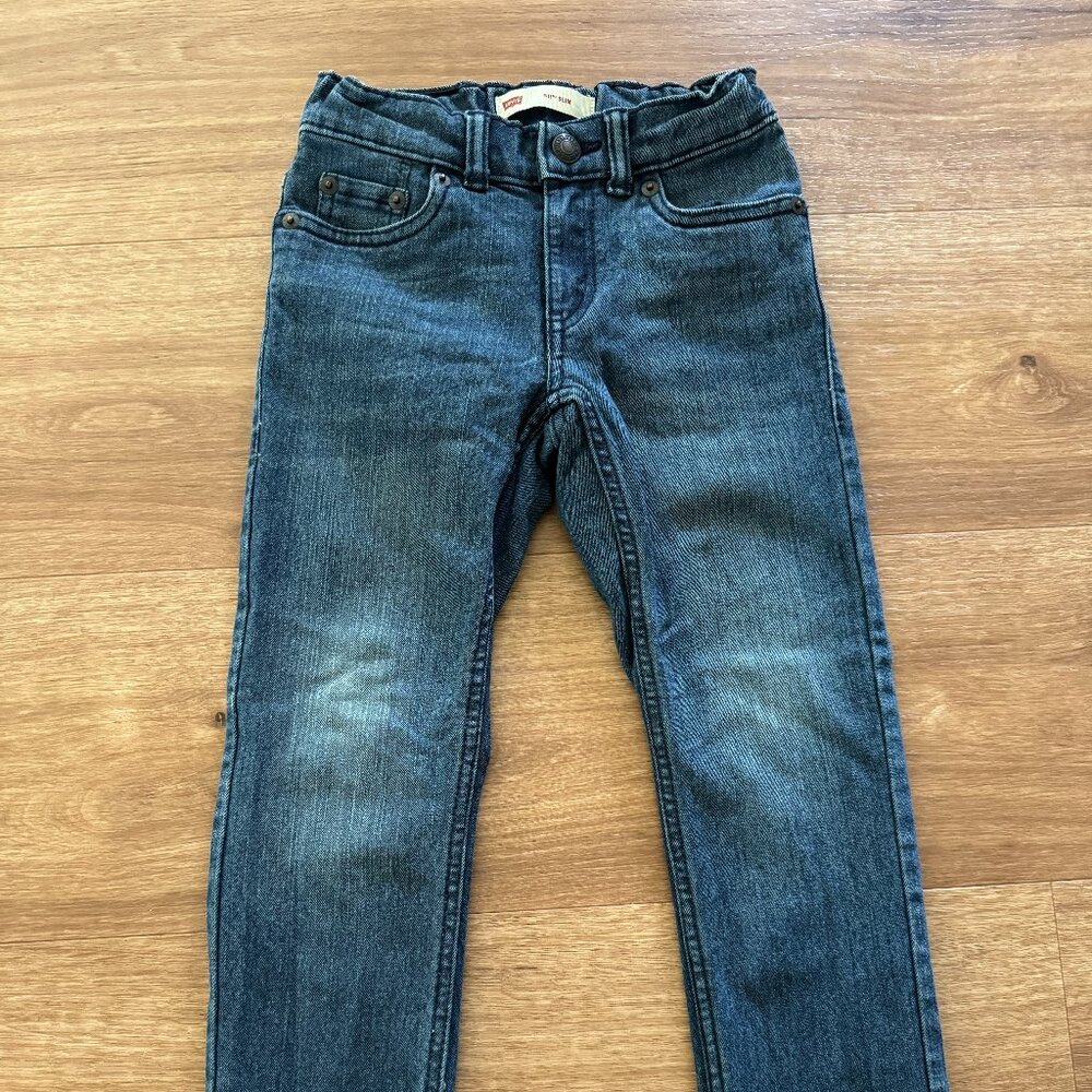 Boys Denim Jean Levi's 511 Slim Size 5 Regular